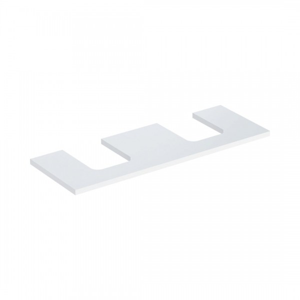 Geberit One blat 133.8x47,3 cm do umywalki nablatowej w kształcie misy biały połysk 505.276.00.1