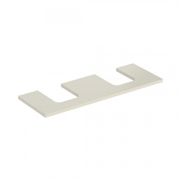 Geberit One blat 133.8x47,3 cm do umywalki nablatowej w kształcie misy szary piaskowy połysk 505.276.00.4