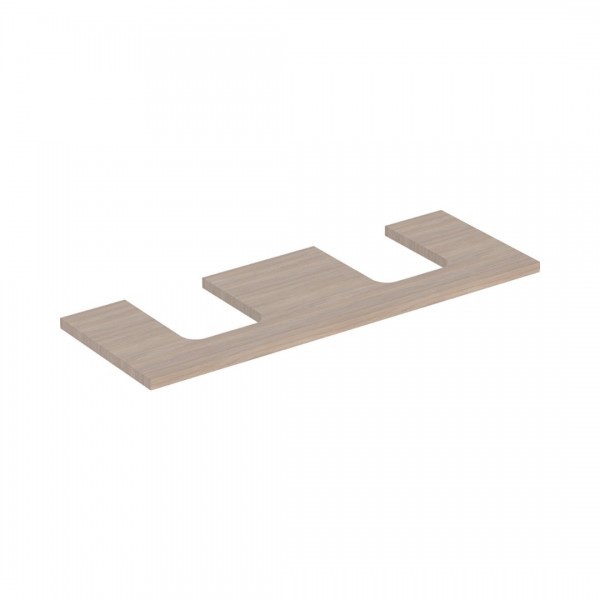 Geberit One blat 133.8x47,3 cm do umywalki nablatowej w kształcie misy dąb 505.276.00.5