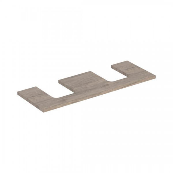 Geberit One blat 133.8x47,3 cm do umywalki nablatowej w kształcie misy orzech hickory 505.276.00.6