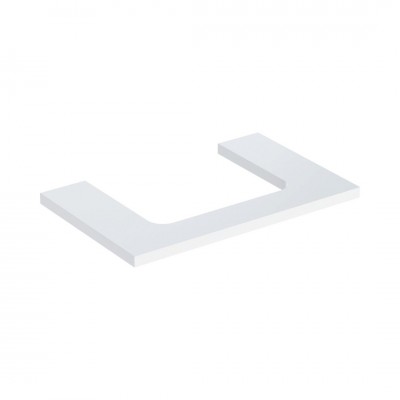 Geberit One blat 74,6x47,3 cm do prostokątnej umywalki nablatowej biały połysk 505.282.00.1