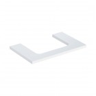 Geberit One blat 74,6x47,3 cm do prostokątnej umywalki nablatowej biały połysk 505.282.00.1