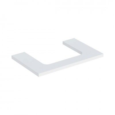 Geberit One blat 74,6x47,3 cm do prostokątnej umywalki nablatowej biały mat 505.282.00.2
