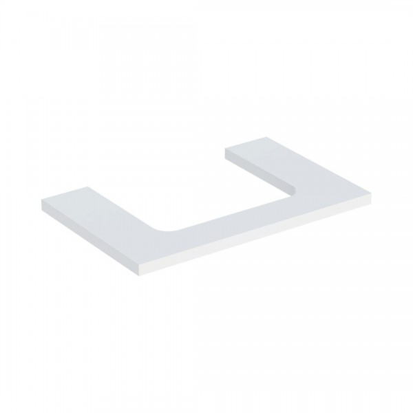 Geberit One blat 74,6x47,3 cm do prostokątnej umywalki nablatowej biały mat 505.282.00.2
