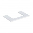 Geberit One blat 74,6x47,3 cm do prostokątnej umywalki nablatowej biały mat 505.282.00.2