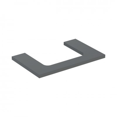 Geberit One blat 74,6x47,3 cm do prostokątnej umywalki nablatowej lava mat 505.282.00.3
