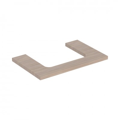 Geberit One blat 74,6x47,3 cm do prostokątnej umywalki nablatowej dąb 505.282.00.5