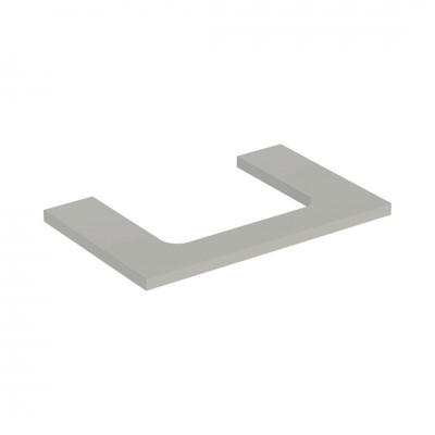 Geberit One blat 74,6x47,3 cm do prostokątnej umywalki nablatowej szary beżowy mat 505.282.00.7