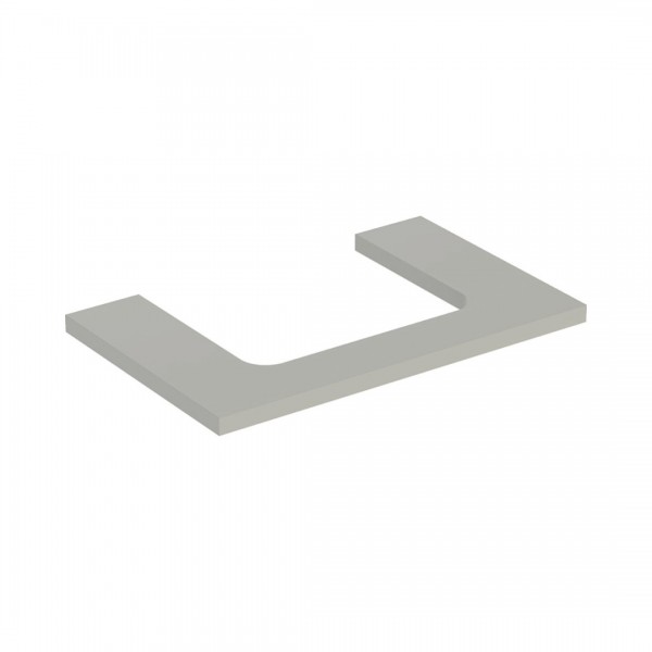 Geberit One blat 74,6x47,3 cm do prostokątnej umywalki nablatowej szary beżowy mat 505.282.00.7