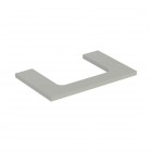 Geberit One blat 74,6x47,3 cm do prostokątnej umywalki nablatowej szary beżowy mat 505.282.00.7
