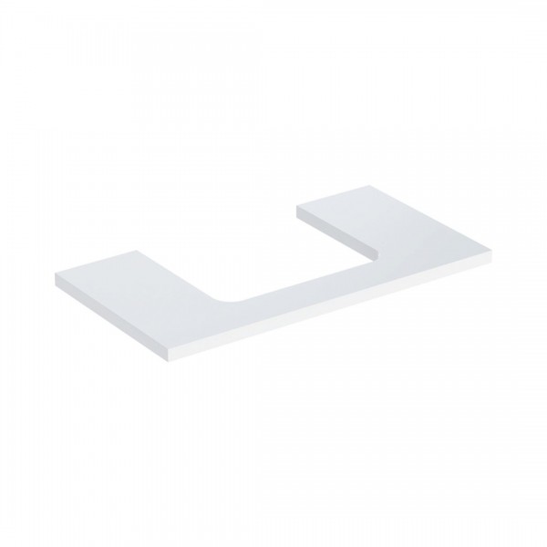 Geberit One blat 89,4x47,3 cm do prostokątnej umywalki nablatowej biały połysk 505.283.00.1