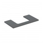 Geberit One blat 89,4x47,3 cm do prostokątnej umywalki nablatowej lava mat 505.283.00.3
