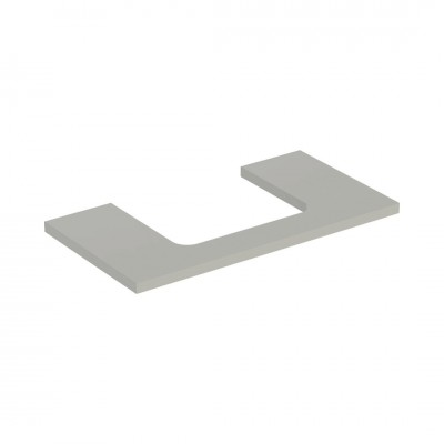 Geberit One blat 89,4x47,3 cm do prostokątnej umywalki nablatowej szary beżowy mat 505.283.00.7