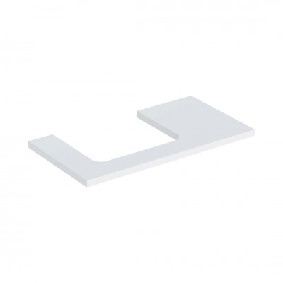 Geberit One blat 89,4x47,3 cm do prostokątnej umywalki nablatowej lewy biały mat 505.303.00.2
