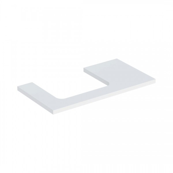 Geberit One blat 89,4x47,3 cm do prostokątnej umywalki nablatowej lewy biały mat 505.303.00.2