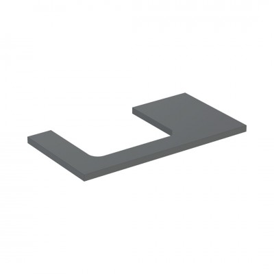 Geberit One blat 89,4x47,3 cm do prostokątnej umywalki nablatowej lewy lava mat 505.303.00.3