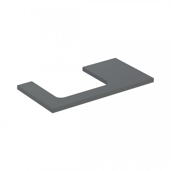 Geberit One blat 89,4x47,3 cm do prostokątnej umywalki nablatowej lewy lava mat 505.303.00.3