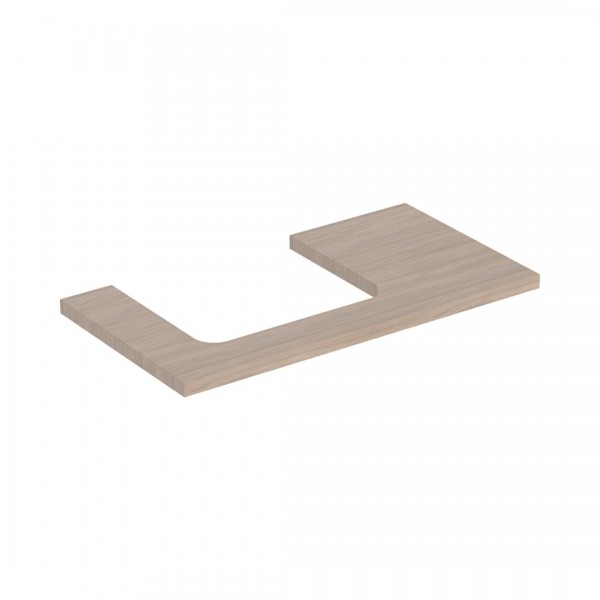 Geberit One blat 89,4x47,3 cm do prostokątnej umywalki nablatowej lewy dąb 505.303.00.5