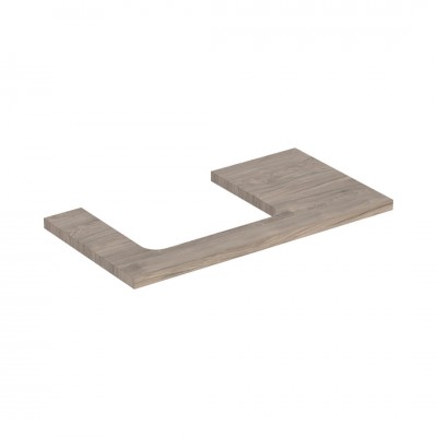 Geberit One blat 89,4x47,3 cm do prostokątnej umywalki nablatowej lewy orzech hickory 505.303.00.6