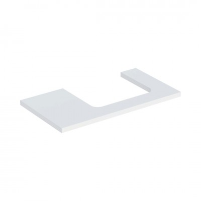 Geberit One blat 89,4x47,3 cm do prostokątnej umywalki nablatowej prawy biały mat 505.323.00.2