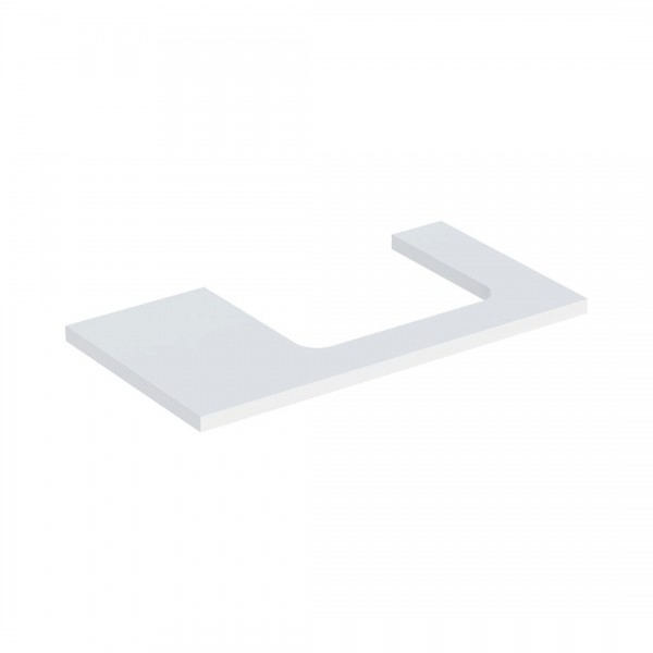 Geberit One blat 89,4x47,3 cm do prostokątnej umywalki nablatowej prawy biały mat 505.323.00.2