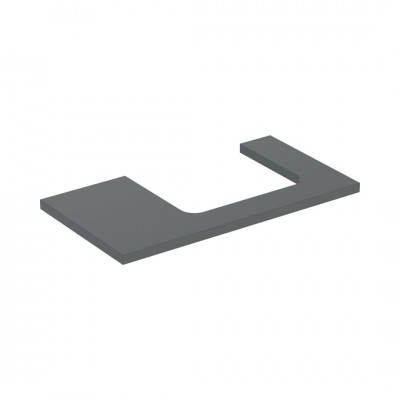 Geberit One blat 89,4x47,3 cm do prostokątnej umywalki nablatowej prawy lava mat 505.323.00.3