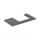Geberit One blat 89,4x47,3 cm do prostokątnej umywalki nablatowej prawy lava mat 505.323.00.3