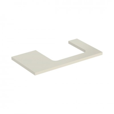 Geberit One blat 89,4x47,3 cm do prostokątnej umywalki nablatowej prawy szary piaskowy połysk 505.323.00.4