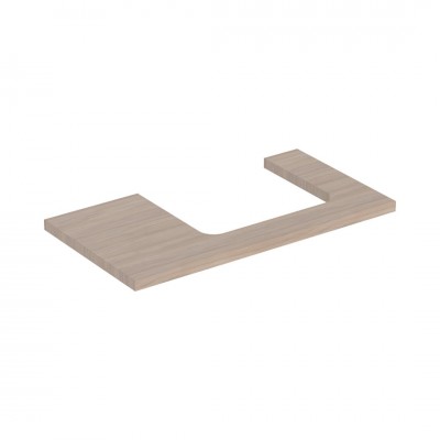 Geberit One blat 89,4x47,3 cm do prostokątnej umywalki nablatowej prawy dąb 505.323.00.5