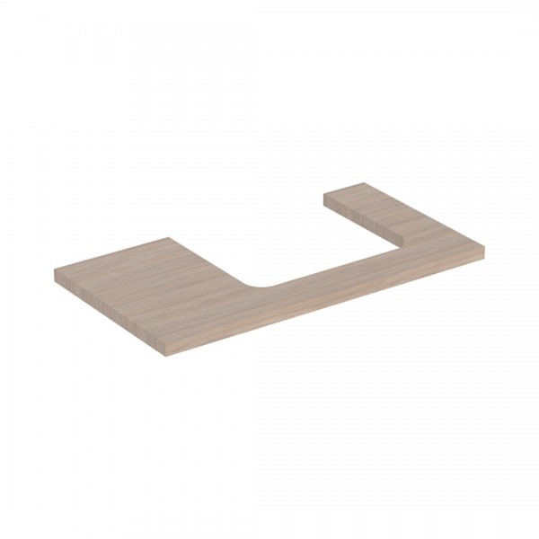 Geberit One blat 89,4x47,3 cm do prostokątnej umywalki nablatowej prawy dąb 505.323.00.5