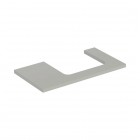 Geberit One blat 89,4x47,3 cm do prostokątnej umywalki nablatowej prawy szary beżowy mat 505.323.00.7