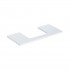 Geberit One blat 104,2x47,3 cm do prostokątnej umywalki nablatowej biały połysk 505.284.00.1