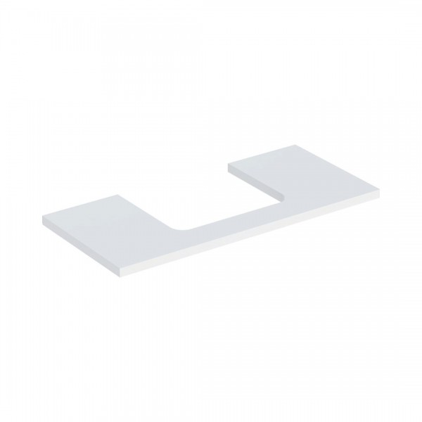 Geberit One blat 104,2x47,3 cm do prostokątnej umywalki nablatowej biały mat 505.284.00.2