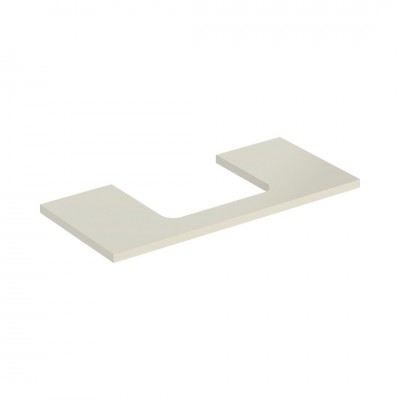 Geberit One blat 104,2x47,3 cm do prostokątnej umywalki nablatowej szary piaskowy mat 505.284.00.4