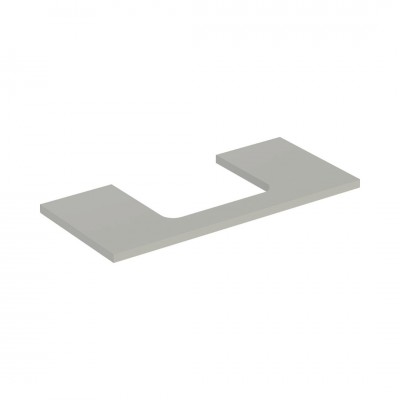 Geberit One blat 104,2x47,3 cm do prostokątnej umywalki nablatowej szary beżowy mat 505.284.00.7