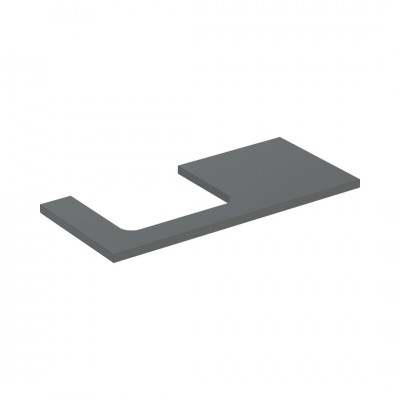 Geberit One blat 104,2x47,3 cm do prostokątnej umywalki nablatowej lewy lava mat 505.304.00.3