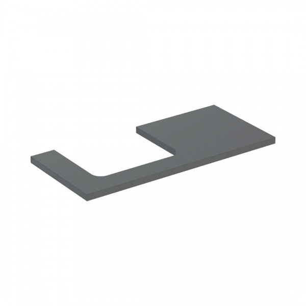 Geberit One blat 104,2x47,3 cm do prostokątnej umywalki nablatowej lewy lava mat 505.304.00.3