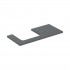 Geberit One blat 104,2x47,3 cm do prostokątnej umywalki nablatowej lewy lava mat 505.304.00.3