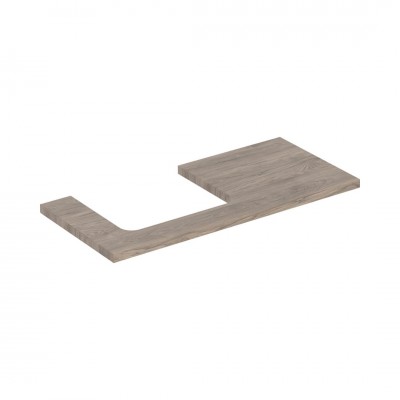 Geberit One blat 104,2x47,3 cm do prostokątnej umywalki nablatowej lewy orzech hickory 505.304.00.6