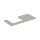 Geberit One blat 104,2x47,3 cm do prostokątnej umywalki nablatowej lewy szary beżowy mat 505.304.00.7
