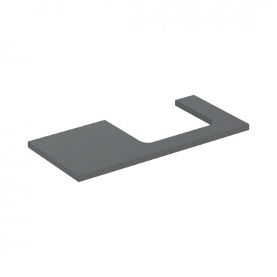 Geberit One blat 104,2x47,3 cm do prostokątnej umywalki nablatowej prawy lava mat 505.324.00.3
