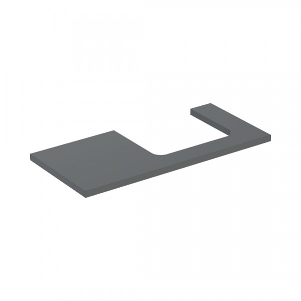 Geberit One blat 104,2x47,3 cm do prostokątnej umywalki nablatowej prawy lava mat 505.324.00.3