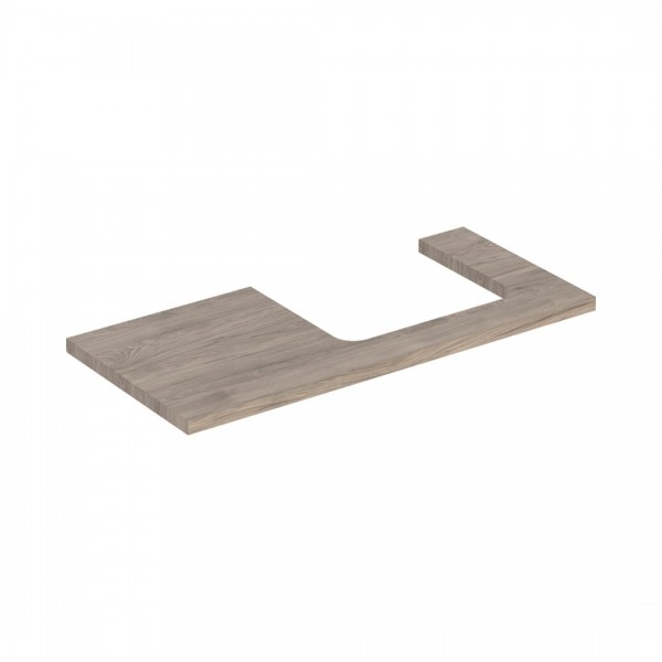 Geberit One blat 104,2x47,3 cm do prostokątnej umywalki nablatowej prawy orzech 505.324.00.6