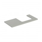 Geberit One blat 104,2x47,3 cm do prostokątnej umywalki nablatowej prawy szary beżowy mat 505.324.00.7