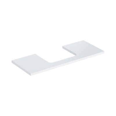 Geberit One blat 119x47,3 cm do prostokątnej umywalki nablatowej biały połysk 505.285.00.1
