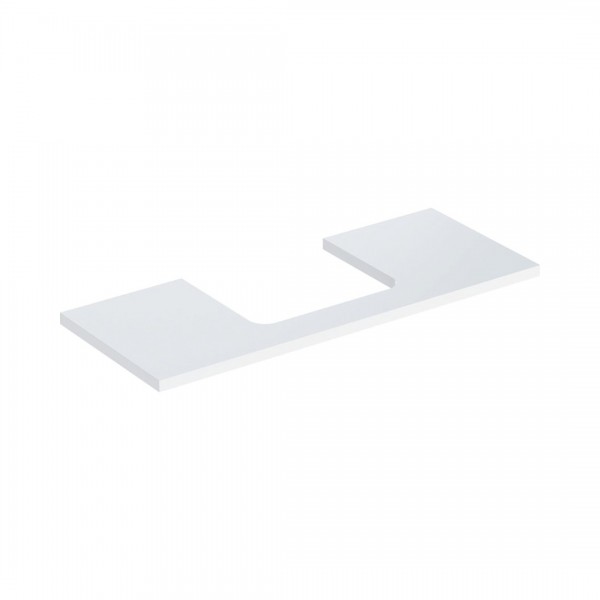 Geberit One blat 119x47,3 cm do prostokątnej umywalki nablatowej biały połysk 505.285.00.1