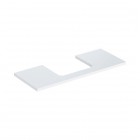 Geberit One blat 119x47,3 cm do prostokątnej umywalki nablatowej biały połysk 505.285.00.1