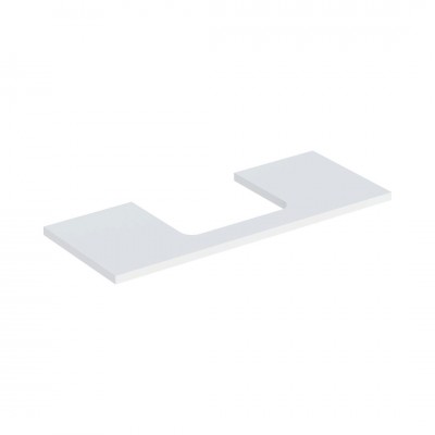 Geberit One blat 119x47,3 cm do prostokątnej umywalki nablatowej biały mat 505.285.00.2