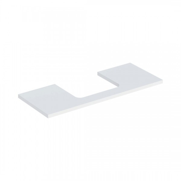 Geberit One blat 119x47,3 cm do prostokątnej umywalki nablatowej biały mat 505.285.00.2