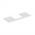 Geberit One blat 119x47,3 cm do prostokątnej umywalki nablatowej biały mat 505.285.00.2
